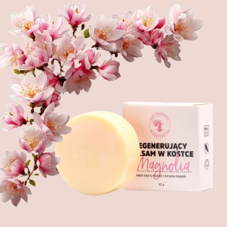 Balsam w kostce Magnolia – regenerujący body bar, gładka i miękka skóra