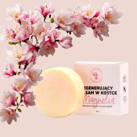 Balsam w kostce Magnolia – regenerujący body bar, gładka i miękka skóra