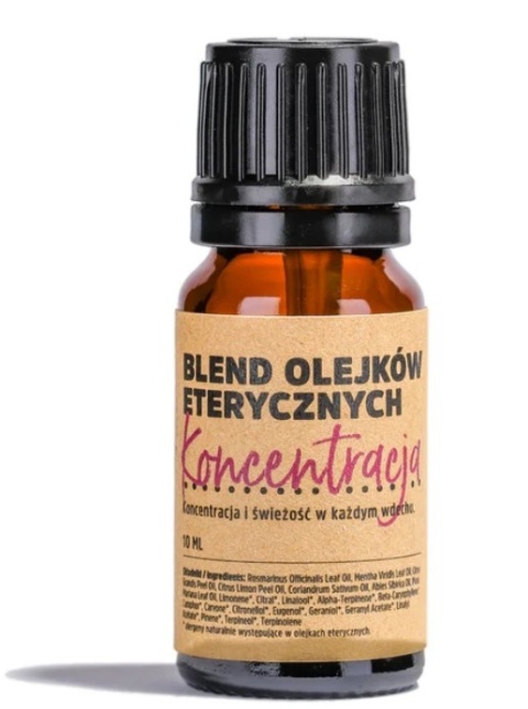 Blend olejków eterycznych Koncentracja | mieszanka na skupienie, 100% naturalnych olejków