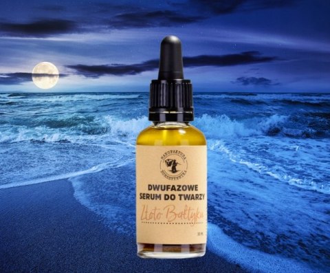 Dwufazowe Serum do Twarzy Złoto Bałtyku - Manufaktura Bursztynnika
