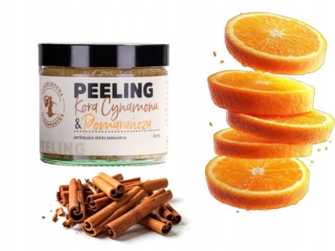 Manufaktura Bursztynnika Peeling do ciała Cynamon Pomarańcza 120ml