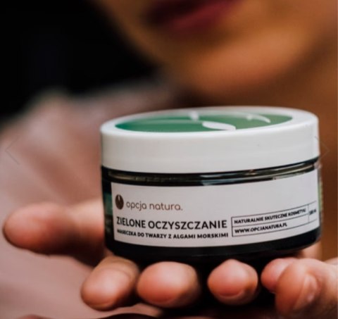 Maseczka do twarzy Opcja Natura 100 ml z zieloną glinką i algami