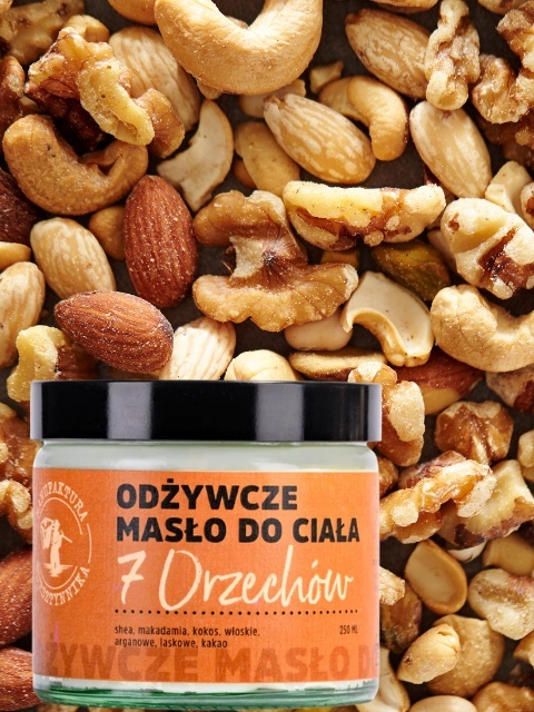 Masło do Ciała 7 Orzechów 120ml Manufaktura Bursztynnika