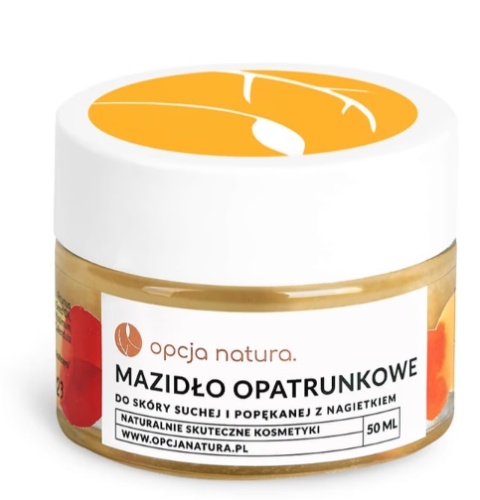 Mazidło Opatrunkowe z nagietkiem – naturalny opatrunek do skóry suchej i popękanej – Opcja Natura 50 ml