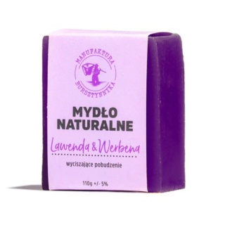 Mydło naturalne Lawenda & Werbena – relaksująca kostka z glinką i olejkami eterycznymi