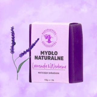 Mydło naturalne Lawenda & Werbena – relaksująca kostka z glinką i olejkami eterycznymi