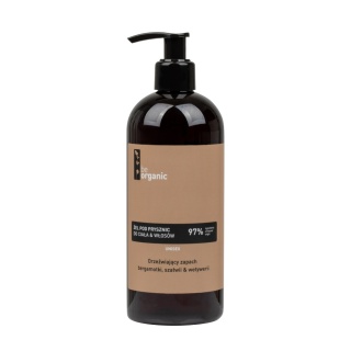 Naturalny żel pod prysznic 2w1 do ciała & włosów 400ml UNISEX BeOrganic