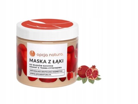 Opcja Natura Maska do do włosów suchych - Granat & trawa cytrynowa 200 ml