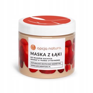 Opcja Natura Maska do do włosów suchych - Granat & trawa cytrynowa 200 ml