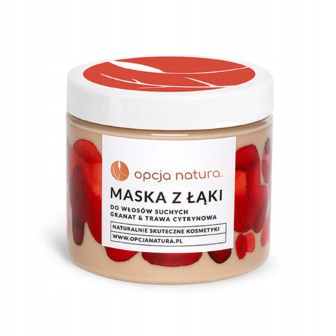 Opcja Natura Maska do do włosów suchych - Granat & trawa cytrynowa 200 ml