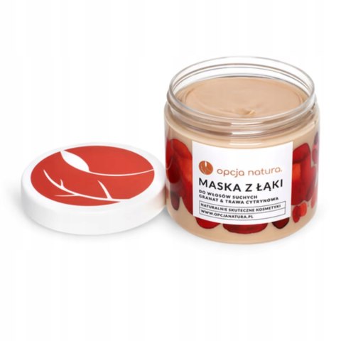 Opcja Natura Maska do do włosów suchych - Granat & trawa cytrynowa 200 ml
