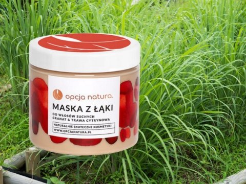 Opcja Natura Maska do do włosów suchych - Granat & trawa cytrynowa 200 ml