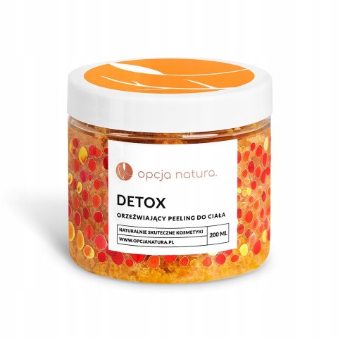 Opcja Natura Orzeźwiający cukrowy peeling do ciała Detox 200 ml