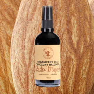 Organiczny Olej tłoczony na zimno Słodki Migdał 50 ml