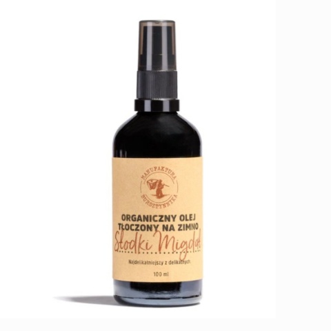 Organiczny Olej tłoczony na zimno Słodki Migdał 50 ml