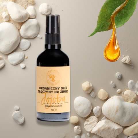 Organiczny Złoty Olej tłoczony na zimno Jojoba 50 ml