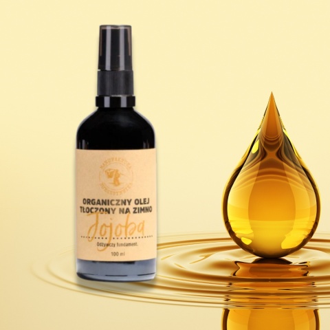Organiczny Złoty Olej tłoczony na zimno Jojoba 50 ml