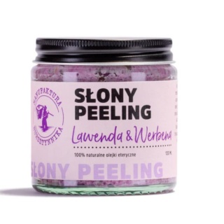 Słony peeling do ciała Lawenda & Werbena nawilża i wygładza