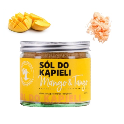 Sól do kąpieli Mango & Tango – duet soli morskiej i Epsom z bursztynem