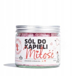 Sól do kąpieli Miłość – naturalna sól z olejkami eterycznymi na romantyczną kąpiel – Manufaktura Bursztynnika 350 g