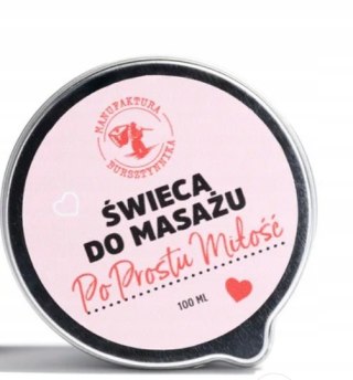 Świeca do masażu Po Prostu Miłość Manufaktura Bursztynnika