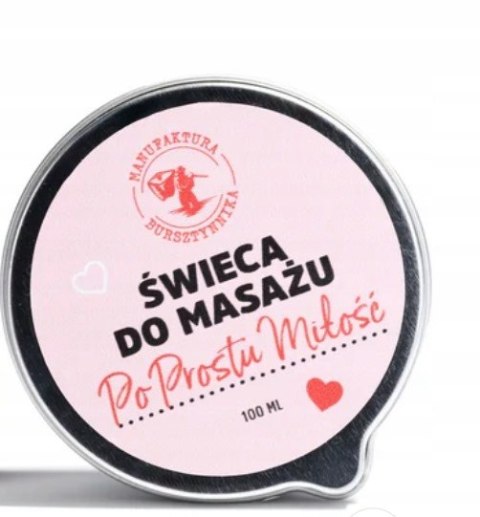 Świeca do masażu Po Prostu Miłość Manufaktura Bursztynnika