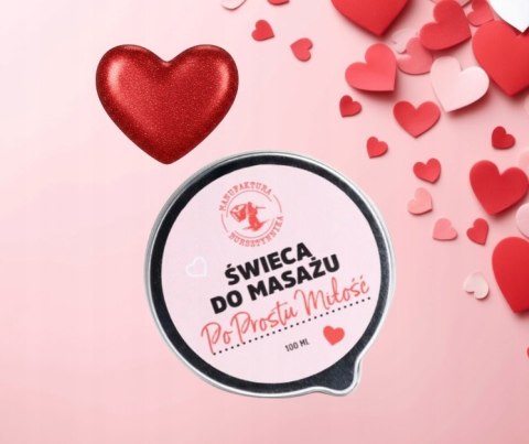 Świeca do masażu Po Prostu Miłość Manufaktura Bursztynnika