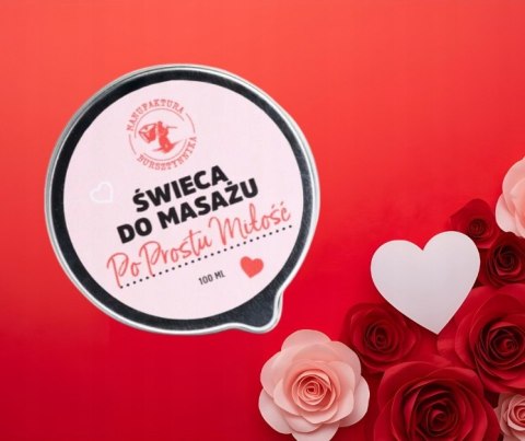 Świeca do masażu Po Prostu Miłość Manufaktura Bursztynnika