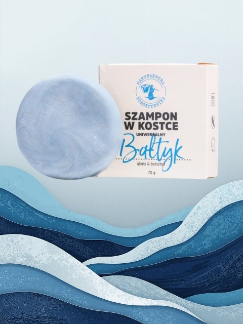 Szampon w kostce Bałtyk 70g - do każdego rodzaju włosów