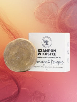 Szampon w kostce do włosów przetłuszczających się, 70g