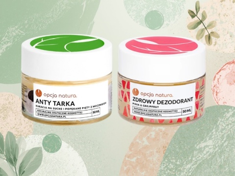 Zestaw krem do stóp + zdrowy dezodorant Pinia & Grejpfrut, Opcja Natura