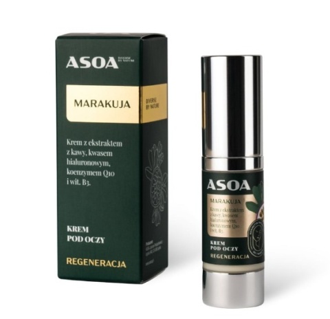 ASOA Krem pod Oczy Marakuja – Odżywczo‑Nawilżający, Naturalny, Delikatny