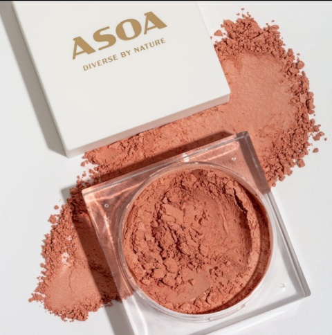 ASOA Róż Mineralny Pink Rose – Naturalny, Sypki, Rozświetlający Rumieniec