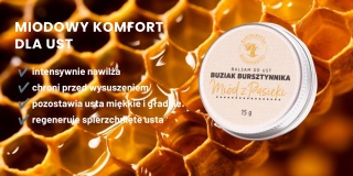Balsam do ust Miód z Pasieki naturalny ochronny 15 ml
