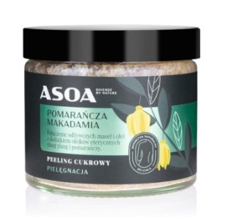 Cukrowy peeling do ciała Pomarańcza i Makadamia ASOA 250 ml