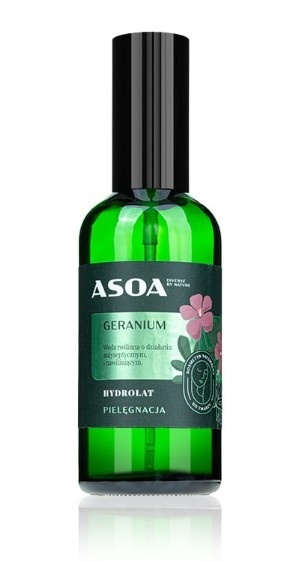 Hydrolat geraniowy do skóry tłustej, mieszanej i problematycznej 100 ml