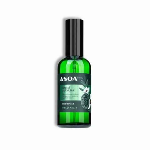 Hydrolat z Kwiatu Manuka ASOA 100 ml – Tonik do Cery Tłustej i Problematycznej