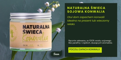 Naturalna Świeca Sojowa Konwalia 250ml
