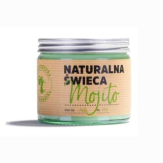 Naturalna Świeca Sojowa Mojito 120ml Manufaktura Bursztynnika