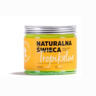 Naturalna Świeca Sojowa Tropikalna 120ml Manufaktura Bursztynnika