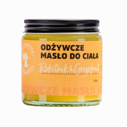 Odżywcze Masło do Ciała Rokitnik & Grejpfrut Manufaktura Bursztynnika 250 ml