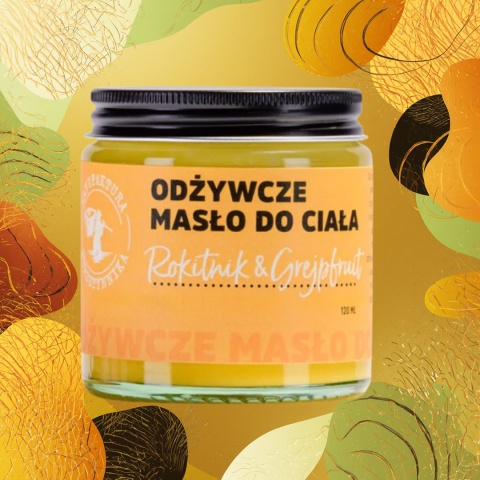 Odżywcze Masło do Ciała Rokitnik & Grejpfrut Manufaktura Bursztynnika 250 ml
