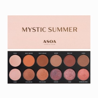 Paletka Mystic Summer ASOA – 12 mineralnych cieni do wyrazistego makijażu oka