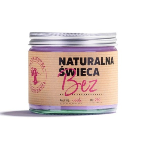 Świeca sojowa zapachowa Bez 100g ok. 20 h palenia