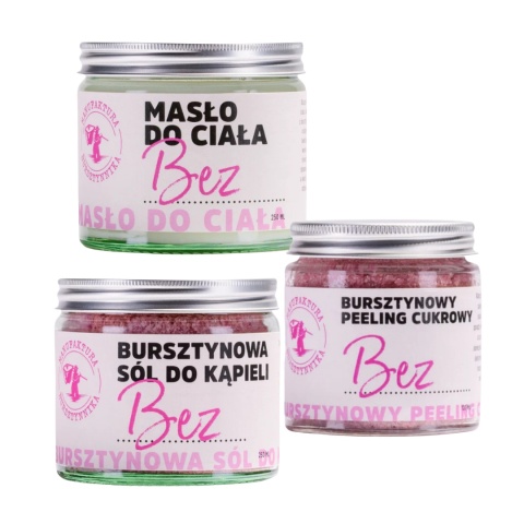Zestaw "Bez" – domowe spa o zapachu bzu: kąpiel, peeling, masło