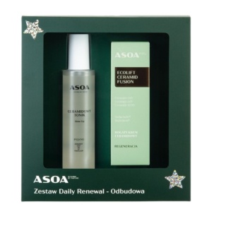 Zestaw ceramidowy do twarzy ODBUDOWA - tonik 150 ml + krem 50 ml